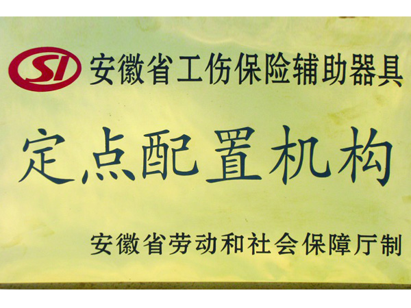 安徽省工傷保險輔助器具定點(diǎn)配置機構